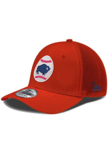 New Era Buffalo Bisons Mens Red Buffalo in Baseball GCP 39THIRTY Flex Hat