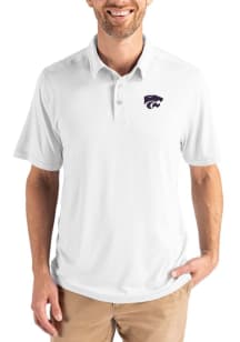 Cutter and Buck K-State Wildcats Mens White Coastline Eco Short Sleeve Polo