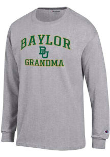 Champion Baylor Bears Grey Grandma Jersey Long Sleeve T Shirt