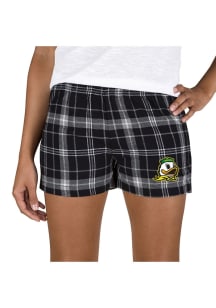 Concepts Sport Oregon Ducks Womens Ash Ultimate Flannel Shorts