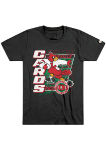 Homefield Louisville Cardinals Black Football Retro Louis Short Sleeve Fashion T Shirt