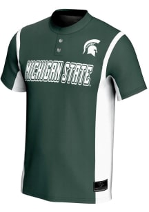 ProSphere Michigan State Spartans Mens Green Rival Baseball Jersey