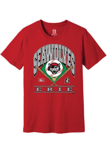 Summit Sportswear Erie SeaWolves Red Homefield Short Sleeve Fashion T Shirt