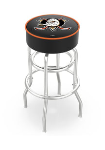 Anaheim Ducks Double-Ring Swivel Pub Stool - Black