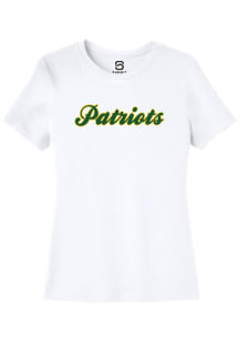 Summit Sportswear George Mason University Womens White Wordmark Short Sleeve T-Shirt