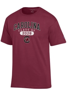 Champion South Carolina Gamecocks Garnet Class of 2028 Jersey Short Sleeve T Shirt