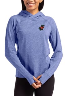 Cutter and Buck Florida Gators Womens Blue Vintage Adapt Knit Hood Hooded Sweatshirt