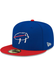 New Era Buffalo Bills Mens Blue Billustration 59FIFTY Fitted Hat