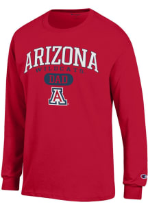Champion Arizona Wildcats Cardinal Red Dad Pill Jersey Long Sleeve T Shirt