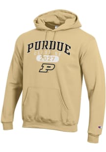 Champion Purdue Boilermakers Mens Gold Class of 2027 Powerblend Long Sleeve Hoodie