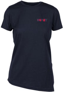 Levelwear USWNT Womens Navy Blue Birch Full On Short Sleeve T-Shirt