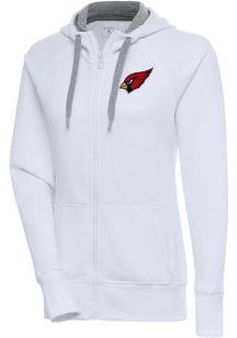 Antigua Arizona Cardinals Womens White Victory Long Sleeve Full Zip Jacket