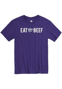 Rally K-State Wildcats Purple Eat Beef Short Sleeve T Shirt
