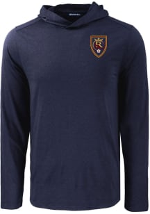 Cutter and Buck Real Salt Lake Mens Navy Blue Coastline Eco Hood