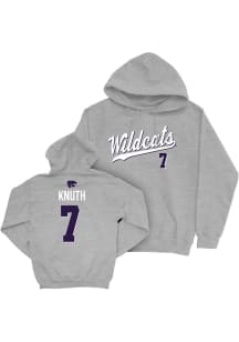 Jacob Knuth K-State Wildcats Mens Grey NIL Script Player Hood