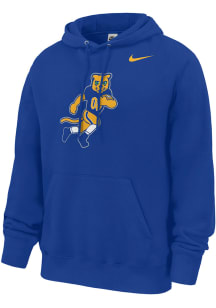Nike Pitt Panthers Mens Blue Football Roc Long Sleeve Hoodie