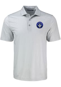 Cutter and Buck Montreal Impact Grey Shadow Check Big and Tall Polo