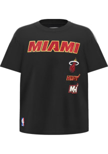 Pro Standard Miami Heat Youth Black Retro Classics Short Sleeve T-Shirt