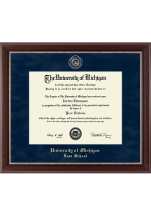 Michigan Wolverines Medallion Regal Diploma Frame - Navy Blue