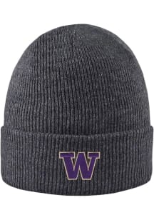 LogoFit Washington Huskies Dark Grey North Pole Mens Knit Hat