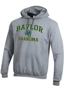 Champion Baylor Bears Mens Grey Grandma Powerblend Long Sleeve Hoodie