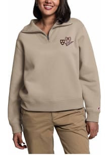 Harvard Crimson Womens Khaki 1991 Qtr Zip