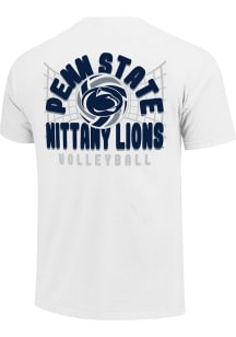 Penn State Nittany Lions White Volleyball Net Arch Short Sleeve T Shirt