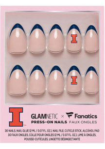 Illinois Fighting Illini Glamnetic Press On Nails Cosmetics