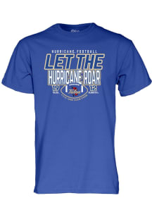 Blue 84 Tulsa Golden Hurricane Blue Football Beat Oklahoma State Cowboys Score Short Sleeve T Shir..