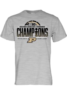 Blue 84 Purdue Boilermakers Grey 2026 Big Ten Men's Basketball Tournament Champions Locker Room Sh..