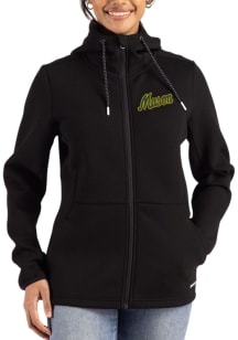 Cutter and Buck George Mason University Womens Black Vault Epic Comfort Full Zip Light Weight Jack..