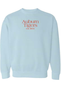 Summit Sportswear Auburn Tigers Womens Light Blue Classic Crew Sweatshirt