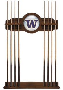 Washington Huskies Solid Wood Cue Rack Pool Table