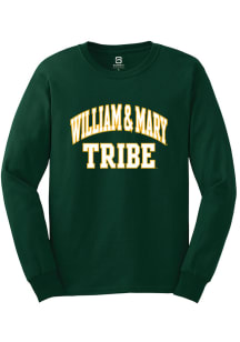 Summit Sportswear William & Mary Tribe Green ARCH STACK Long Sleeve T Shirt