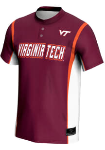 ProSphere Virginia Tech Hokies Mens Maroon Rival Baseball Jersey
