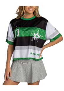 Dallas Stars Womens Colorblock Fashion Hockey Jersey - White