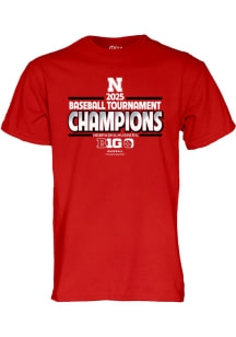 Blue 84 Nebraska Cornhuskers Red Big Ten Baseball Tournament Champions 2025 Short Sleeve T Shirt