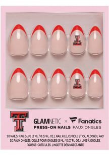 Texas Tech Red Raiders Glamnetic Press On Nails Cosmetics
