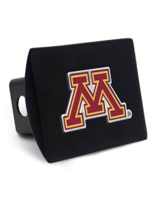 Minnesota Golden Gophers Black Metal Color Logo Car Accessory Hitch Cover