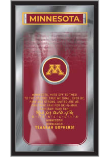 Minnesota Golden Gophers Fight Song Hanging Back Bar Mirror