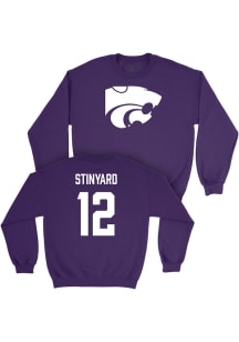 Serious Stinyard K-State Wildcats Mens Purple NIL Legacy Player Crew