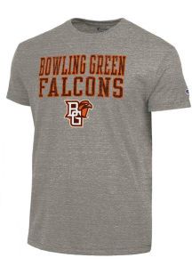 Champion Bowling Green Falcons Dark Grey Stacked Tri-Blend Short Sleeve Fashion T Shirt