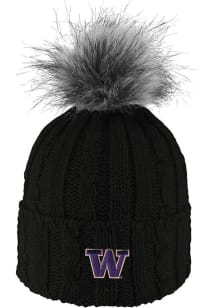 LogoFit Washington Huskies Black Alps Womens Knit Hat