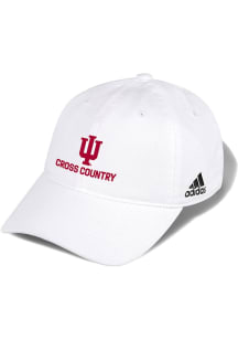 Adidas Indiana Hoosiers Cross Country Washed Slouch Adjustable Hat - White