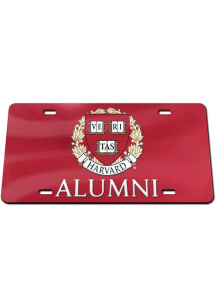 Harvard Crimson Crimson Alumni Acrylic Car Accessory License Plate