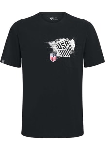 Levelwear USWNT Black Focal Blasted Short Sleeve T Shirt
