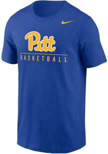 Nike Pitt Panthers Blue Basketball Short Sleeve T Shirt
