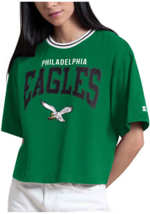 Starter Philadelphia Eagles Womens Kelly Green Ace Short Sleeve T-Shirt