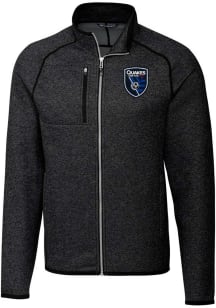 Cutter and Buck San Jose Earthquakes Mens Charcoal Mainsail Medium Weight Jacket