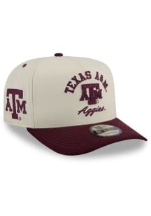 New Era Texas A&M Aggies Arched 9FIFTY A Frame Adjustable Hat - Ivory